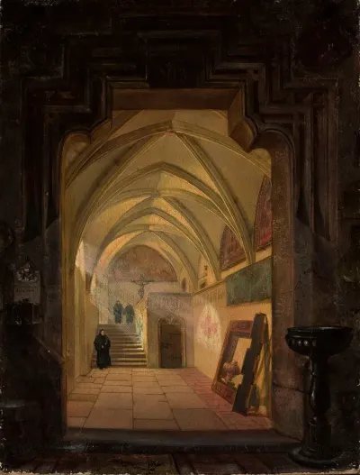 Interior Of The Cloister At The Church Of St Catherine In Krakow