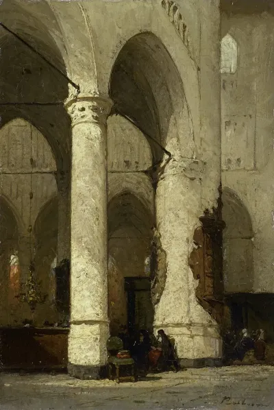 Interior Of The Hooglandse Church Leiden