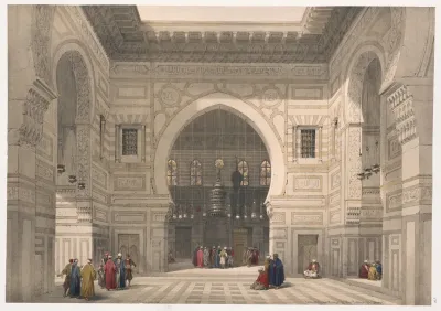 Interior Of The Mosque Of The Sultan El Ghoree Masjid Al Ghuri