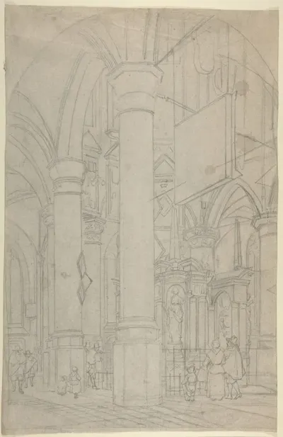 Interior Of The New Church In Delft With The Tomb Of William The Silent