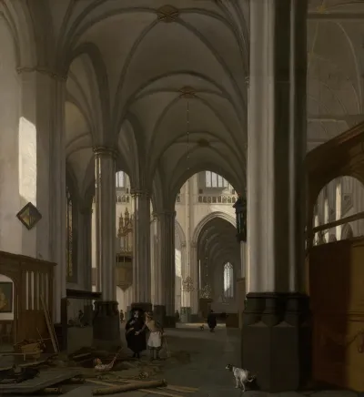Interior Of The Nieuwe Kerk Amsterdam
