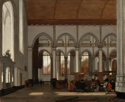Interior Of The Oude Kerk Amsterdam
