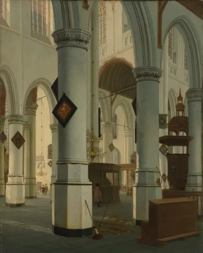 Interior Of The Oude Kerk Delft 2