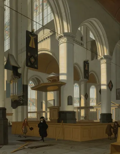 Interior Of The Oude Kerk Delft 3