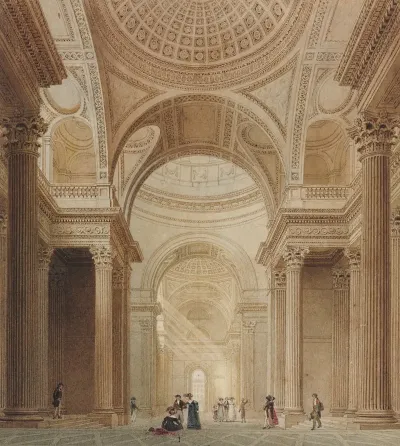 Interior Of The Pantheon In Paris