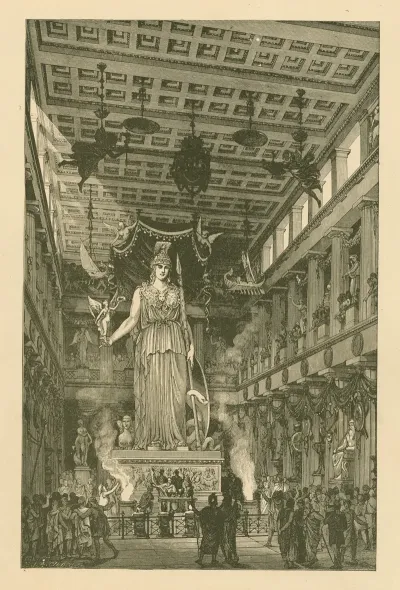 Interior Of The Parthenon