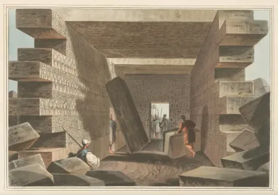 Interior Of The Temple Of Jupiter Ammon