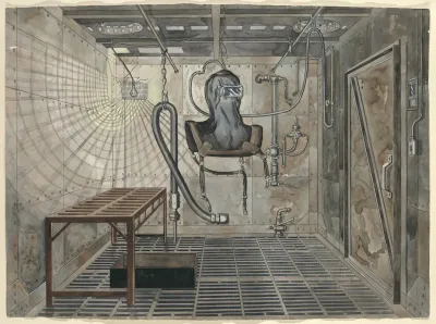 Interior Sand Blasting Chamber 1935