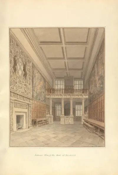 Interior View Of The Hall At Hardwick