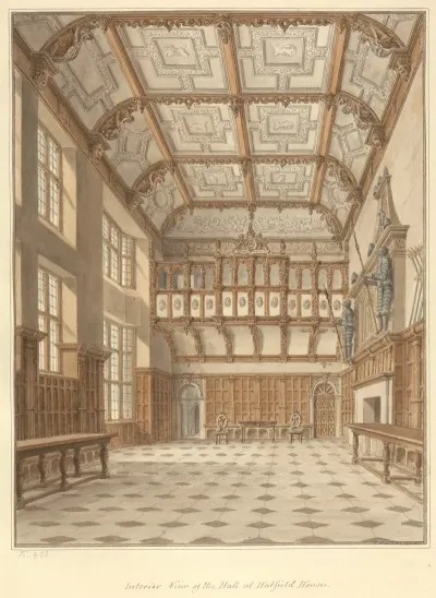 Interior View Of The Hall At Hatfield House