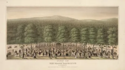 Interior View Of West Branch Camp Meeting Clinton Co Pa