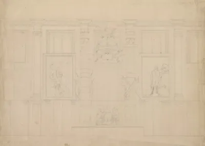 Interior Wall With Architectural Ornaments Of The U S Capitol Building