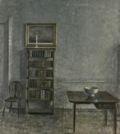 Interior With A Table Bookcase And Windsor Chair 25 Strandgade