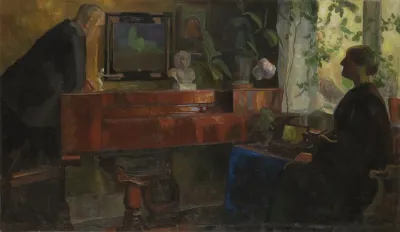 Interior With The Artists Oluf And Kris Wold Torne