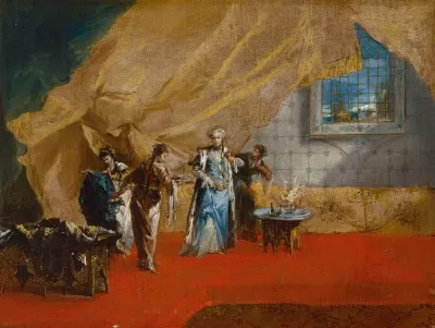 Interiora Sultana Taking Coffee In The Harem
