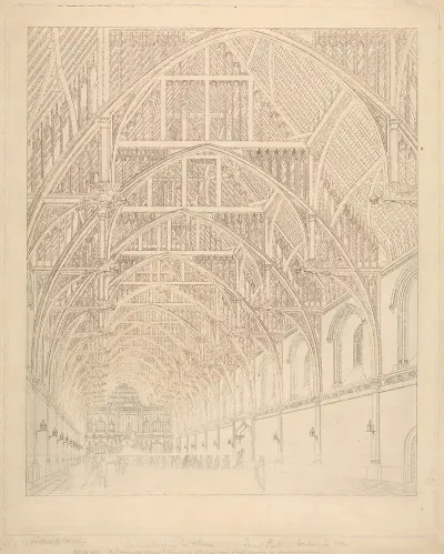 Internal View Of Westminster Hall