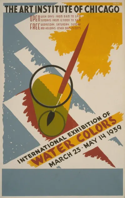 International Exhibition Of Water Colors The Art Institute Of Chicago