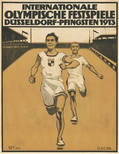 Internationale Olympische Festspiele Dusseldorf Pfingsten 1913