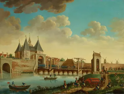 Intocht Der Pruisische Troepen In Amsterdam Op 10 Oktober 1787