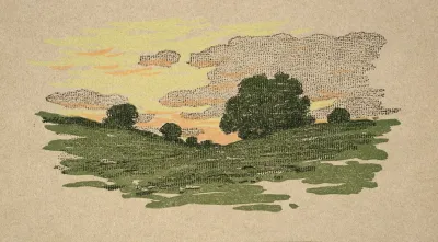 Ipswich Prints Willow Tree And Sunset Clouds