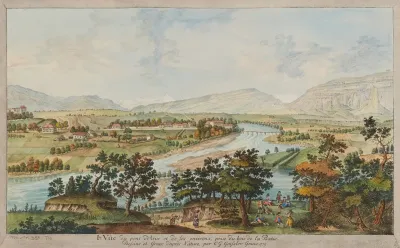 Ire Vue Du Pont Darve Et De Ses Environs Prise Du Bois De La Batie
