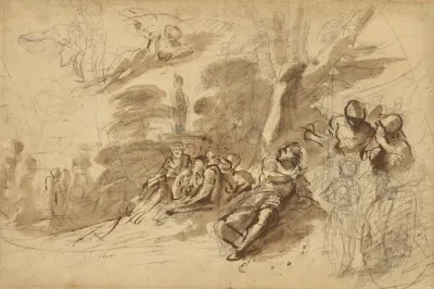 Iris Appearing To Turnus Study Of A Helmet