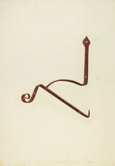 Iron Bracket From Zoar Tavern