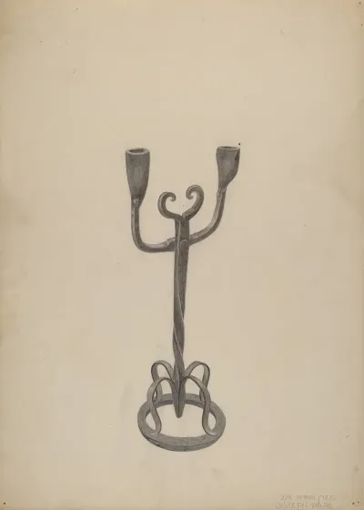 Iron Candlestick