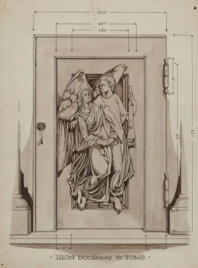 Iron Doorway To Tomb