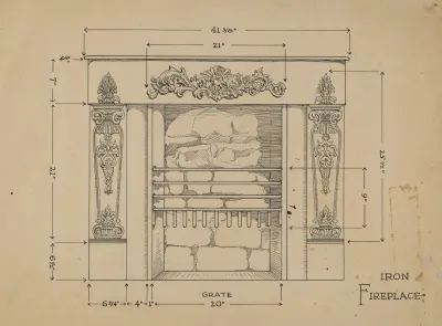 Iron Fireplace