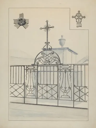 Iron Gate And Fence 11