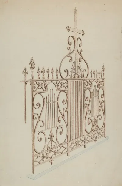 Iron Gate And Fence 12