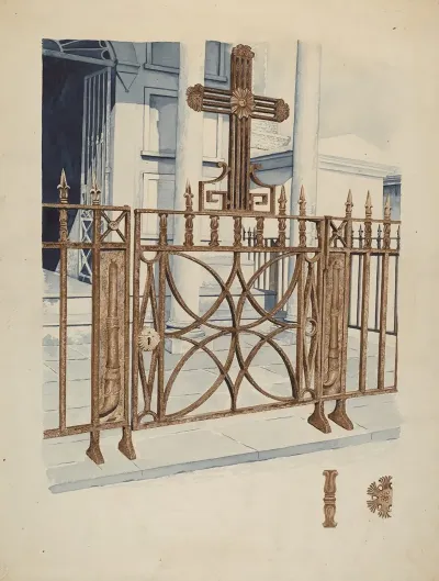 Iron Gate And Fence 14