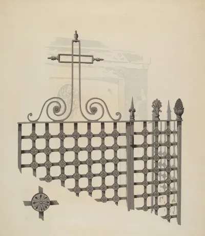 Iron Gate And Fence 7