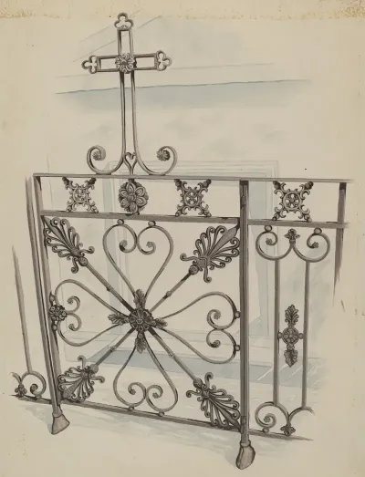 Iron Gate And Fence 8