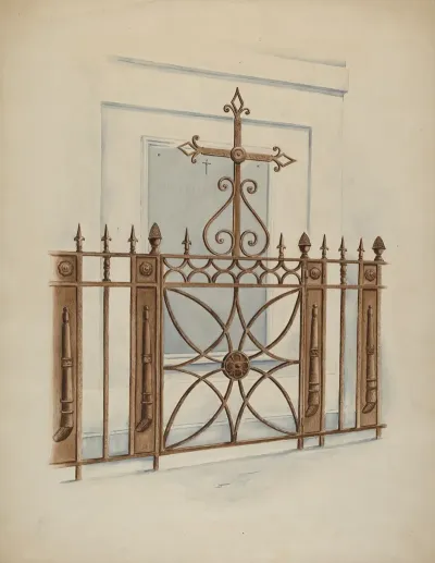 Iron Gate And Fence