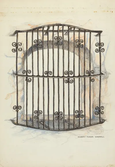 Iron Grille At Window 3
