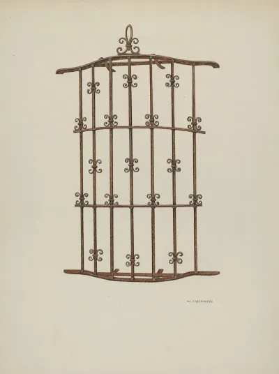 Iron Grille At Window 5