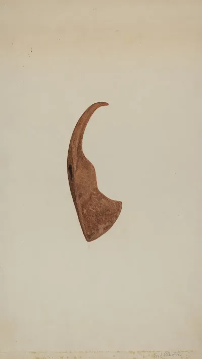 Iron Hatchet Head