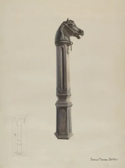 Iron Hitching Post 5