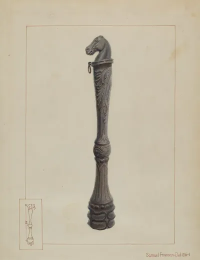 Iron Hitching Post 6