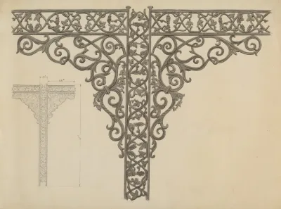 Iron Porch Supports
