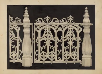 Iron Railing And Gate
