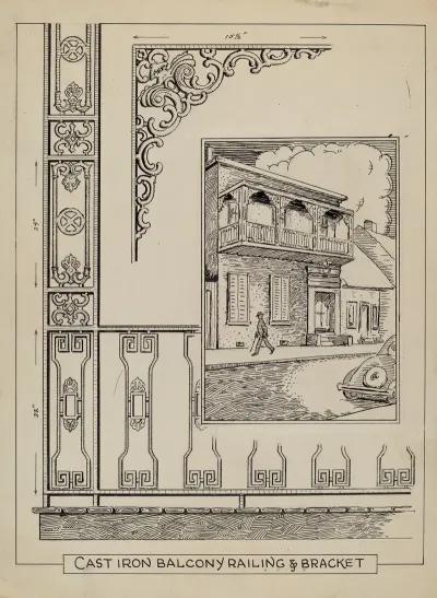 Iron Work On Balcony