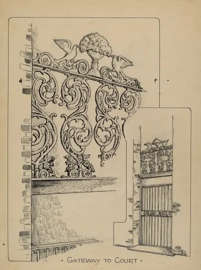 Iron Work On Doorway