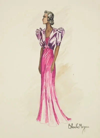 Is Zat So Pink Gown With Purple Jacket