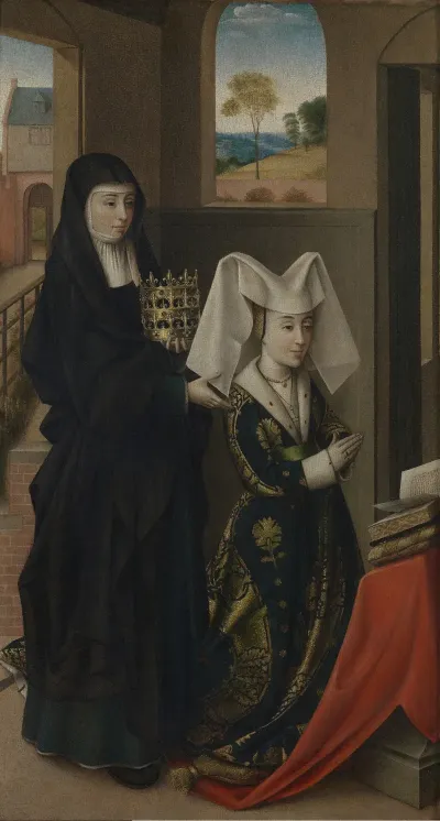 Isabella Of Portugal With Saint Elisabeth