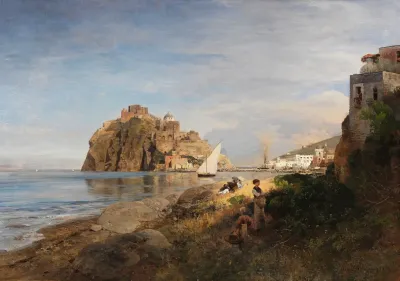 Ischia Mit Blick Auf Das Castello Aragonese