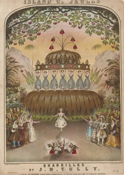 Island Of Jewels Quadrilles By J H Tully