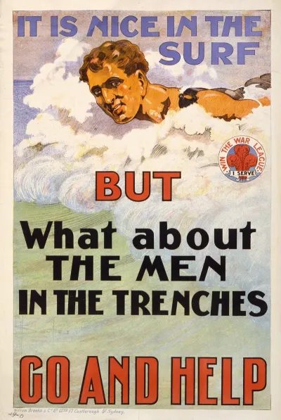 It Is Nice In The Surf But What About The Men In The Trenches Go And Help